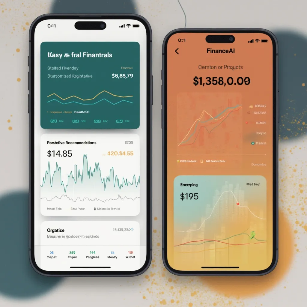 Interface de l'application FinanceAI
